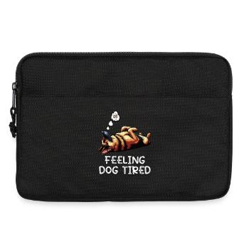 Feeling Dog Tired Deutscher Schäferhund  - Laptoptasche 13" - Schwarz - Vorne