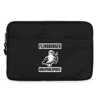 Flensburger Kneipen Experte - Laptoptasche 13" - Schwarz - Vorne