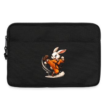 Hase Kung Fu Karate Ninja Fun Design - Laptoptasche 13" - Schwarz - Vorne