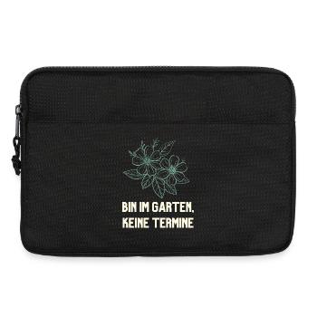 Bin im Garten keine Termine Gärtner Design - Laptoptasche 13" - Schwarz - Vorne