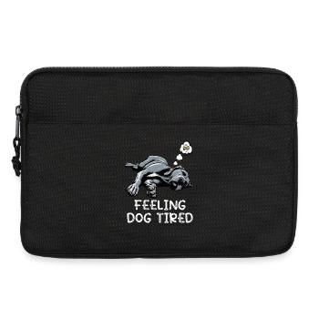 Feeling Dog Tired Deutsche Dogge Doggen Doggenhund - Laptoptasche 13" - Schwarz - Vorne