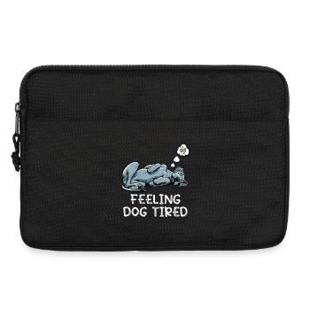 Feeling Dog Tired Deutsche Dogge Doggen Doggenhund - Laptoptasche 13" - Schwarz - Vorne