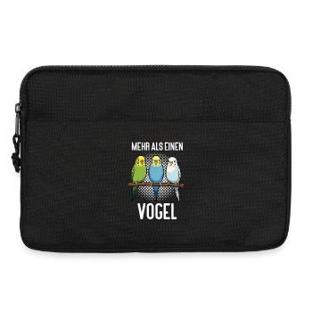 Mehr als einen Vogel Wellensittich Wellensittiche - Laptoptasche 13" - Schwarz - Vorne