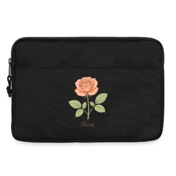 Vintage Rose - Laptoptasche 13" - Schwarz - Vorne