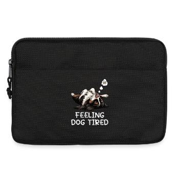 Feeling Dog Tired Münsterländer Münsterländerhund - Laptop bag 13" - black - Front