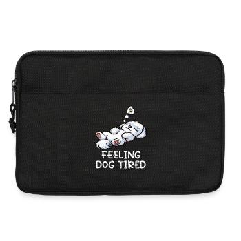 Feeling Dog Tired Maltese Maltese Owner - Laptop bag 13" - black - Front