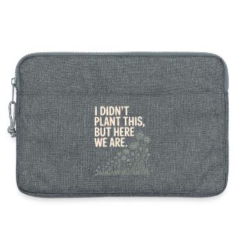 Graphique de citation humoristique sur les plantes - Sacoche pour ordinateur portable 13 pouces - gris chiné - Devant