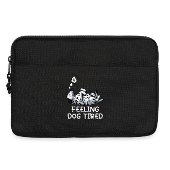 Feeling Dog Tired Dalmatian Dalmatian Owner - Laptop bag 13" - black - Front