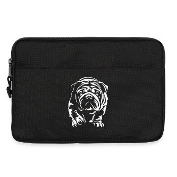 English Bulldog "Black Edition" - Laptop bag 13" - black - Front