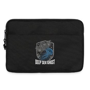 Fantôme en plastique des profondeurs marines - Sacoche pour ordinateur portable 13 pouces - noir - Devant