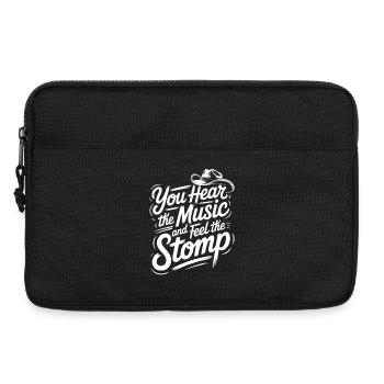 Country Line Dance Music Vibe - Sacoche pour ordinateur portable 13 pouces - noir - Devant