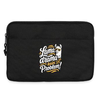 Kein Panik Lama Spruch Lustig Design - Laptoptasche 13" - Schwarz - Vorne