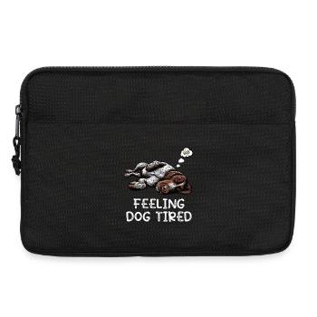 Feeling Dog Tired Deutsch Drahthaar drahthaar hund - Laptoptasche 13" - Schwarz - Vorne