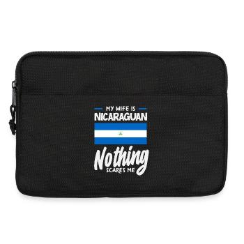 Nicaragua Flag Pride & Home - Laptop bag 13" - black - Front