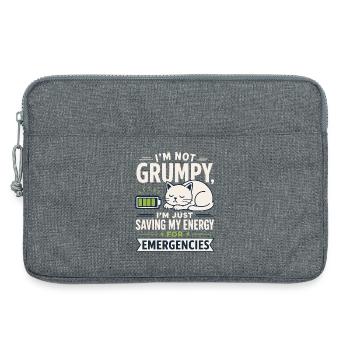 Énergie féline pour les urgences - Sacoche pour ordinateur portable 13 pouces - gris chiné - Devant