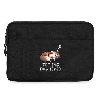 Se sentir fatigué par le chien, propriétaire de Collie Collie Colliehung, - Sacoche pour ordinateur portable 13 pouces - noir - Devant
