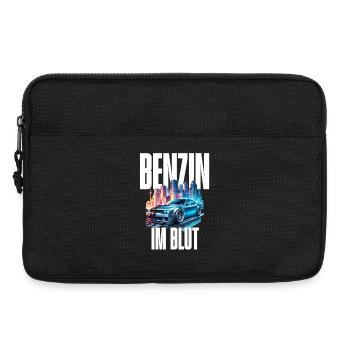 Benzin im Blut Neon - Laptoptasche 13" - Schwarz - Vorne