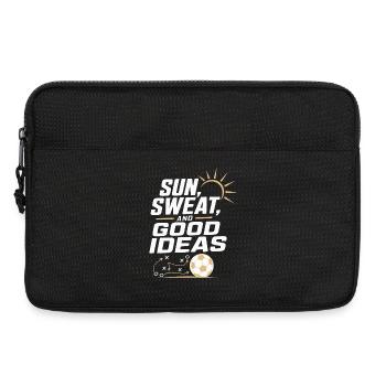 Sun, sweat and good ideas - Laptop bag 13" - black - Front