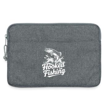 Graphique de pêche accroché - Sacoche pour ordinateur portable 13 pouces - gris chiné - Devant