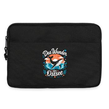 Wunder der Ostsee – Wal & Sonne - Laptoptasche 13" - Schwarz - Vorne