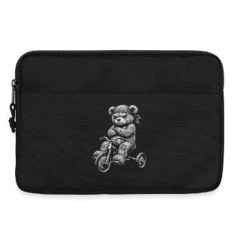 Teddybär - Laptoptasche 13" - Schwarz - Vorne