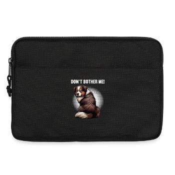 Ne m’embêtez pas, Berger australien Australien, Australiens - Sacoche pour ordinateur portable 13 pouces - noir - Devant