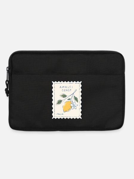 Amalfi Küstenzitronen Motiv - Laptoptasche 13" - Schwarz