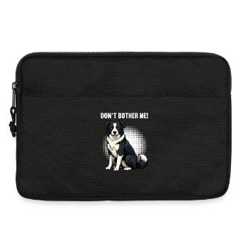 Ne m’embête pas Border Collie Amant - Sacoche pour ordinateur portable 13 pouces - noir - Devant