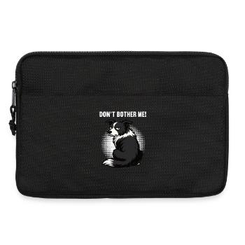 Ne m’embête pas Border Collie Amant - Sacoche pour ordinateur portable 13 pouces - noir - Devant