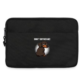 Don't Bother Me Dackel Dackelbesitzer Dackelhalter - Laptoptasche 13" - Schwarz - Vorne