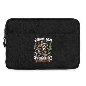 Running from Responsibilities-One Trail at a Time - Laptop bag 13" - black - Front