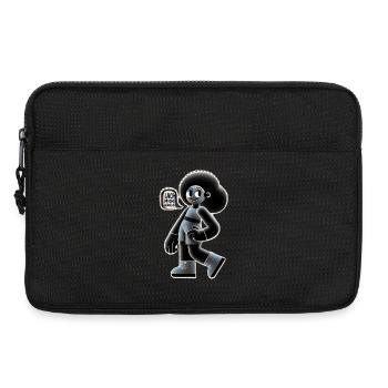 Afrofreund Lebensfreude Illustration - Laptoptasche 13" - Schwarz - Vorne