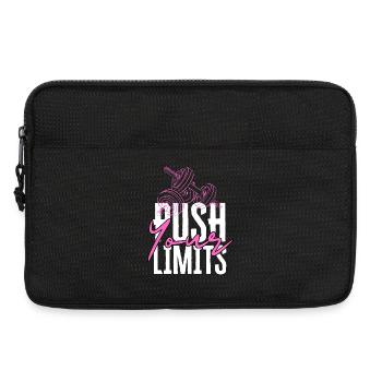 Push Your Limits Fitness Icon - Laptoptasche 13" - Schwarz - Vorne