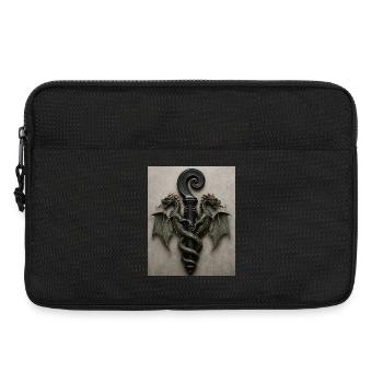 Cerfs-volants autour du manche - Sacoche pour ordinateur portable 13 pouces - noir - Devant