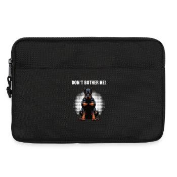 Don't Bother Me Dobermann Dobermannbesitzer  - Laptoptasche 13" - Schwarz - Vorne