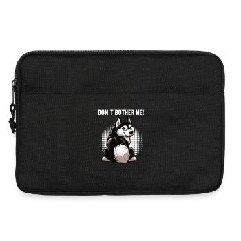 Don't Bother Me Husky Huskys Sibirischer Husky - Laptoptasche 13" - Schwarz - Vorne