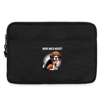 Nerv Mich Nicht Beagle Beaglebesitzer Beaglehalter - Laptoptasche 13" - Schwarz - Vorne