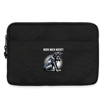 Nerv Mich Nicht Deutsche Dogge Doggen Doggenhalter - Laptoptasche 13" - Schwarz - Vorne