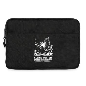 Kleine Welten, Große Leidenschaft Fisch - Laptoptasche 13" - Schwarz - Vorne