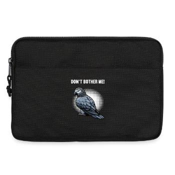 Ne me dérange pas Perroquet gris Perroquet Perroquet gris - Sacoche pour ordinateur portable 13 pouces - noir - Devant