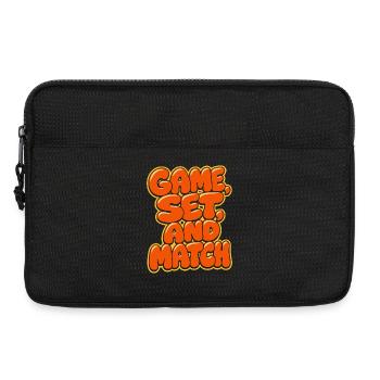 Game Set Match Tennis Shirt, Paris Style - Laptoptasche 13" - Schwarz - Vorne