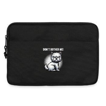Ne me dérange pas Westie, terrier highland de l’Ouest - Sacoche pour ordinateur portable 13 pouces - noir - Devant