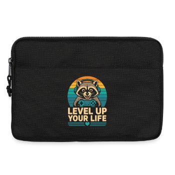Améliorez votre vie, joueur de ratons laveurs - Sacoche pour ordinateur portable 13 pouces - noir - Devant