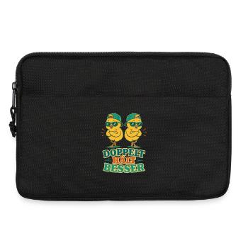 Doppelt Hält Besser Zwillinge - Laptoptasche 13" - Schwarz - Vorne