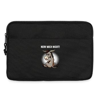 Nerv Mich Nicht Esel Eselchen Eselhalter Muli  - Laptoptasche 13" - Schwarz - Vorne