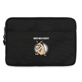 Nerv Mich Nicht Esel Eselchen Eselhalter Muli  - Laptoptasche 13" - Schwarz - Vorne
