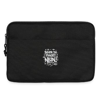 IT Statement Bevor du fragst: Nein! - Laptoptasche 13" - Schwarz - Vorne