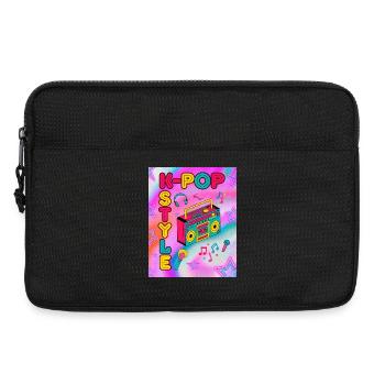 K‑Pop Style - Sacoche pour ordinateur portable 13 pouces - noir - Devant