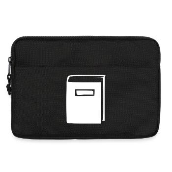 Weißes Buch - Laptoptasche 13" - Schwarz - Vorne