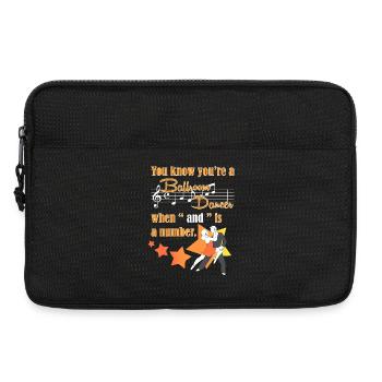 Waltz Couple Dance - Laptop bag 13" - black - Front